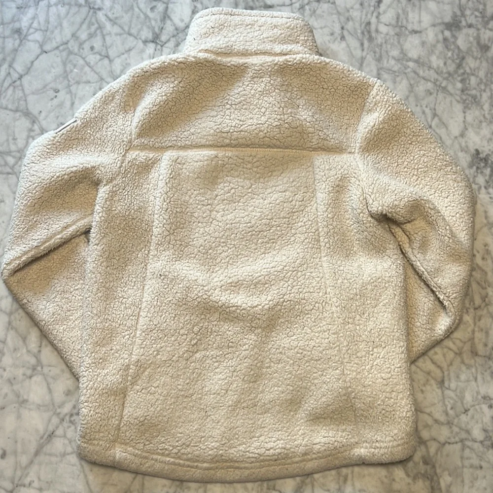 North Face Teddy Bear High Neck Sherpa Pullover Sweater Sz M(10/12) - Picture 4 of 8